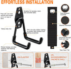 HUPBIPY 18 Pack Garage Hooks Heavy Duty Utility Steel with Anti-Slip Coating Wall Mount Storage Organizer for Hanging Power and Garden Tools, Ladders, Hose, Bikes, Ropes, Bulk Items, and More