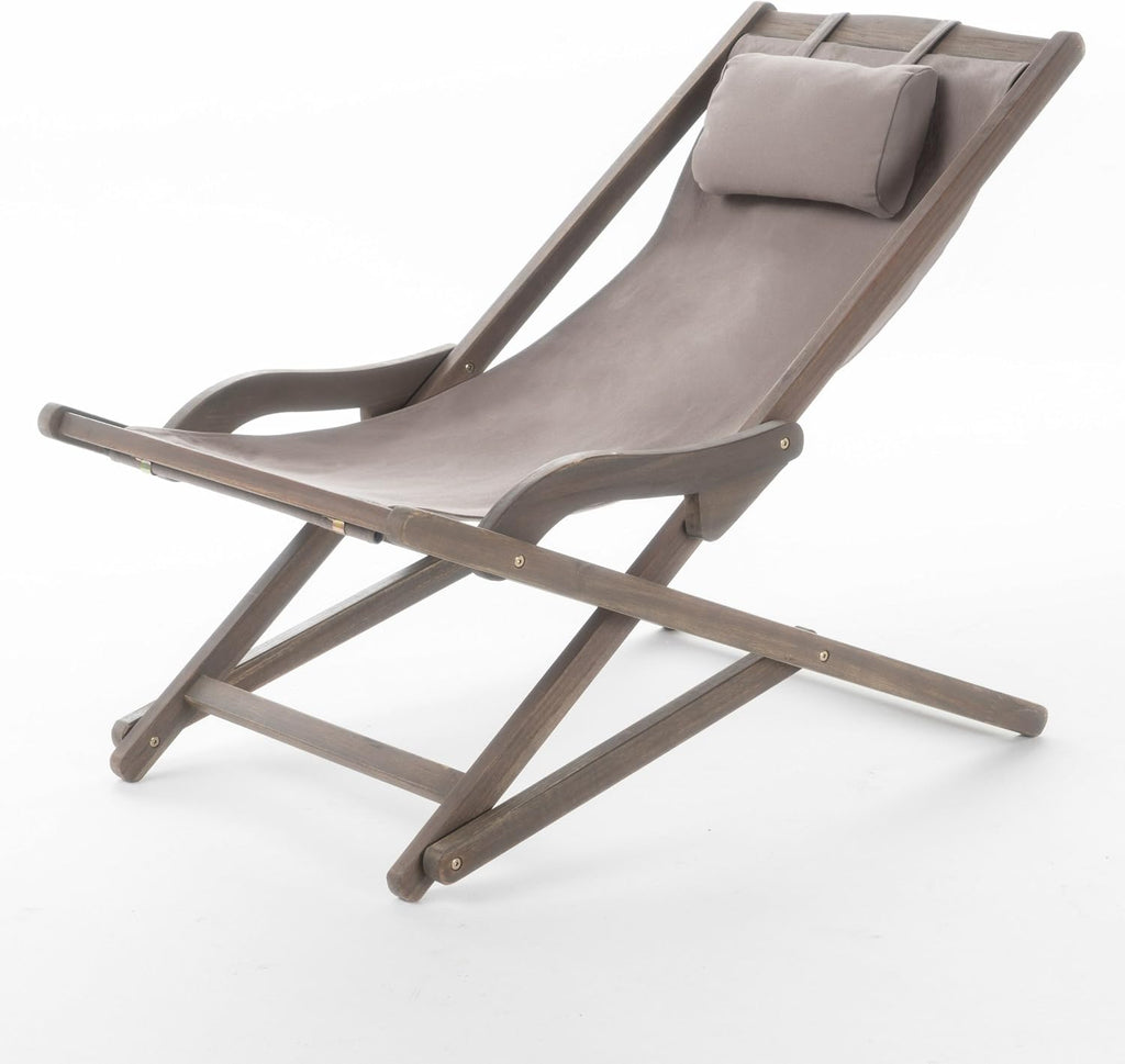 Beach Sling Chair Grey(Set of 2)