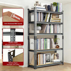 Garage Shelving Heavy Duty, 2450LBS Metal Storage Shelves 5 Tier, Adjustable Shelving Unit 36" W x 12" D x 72" H, Boltless Garage Storage Rack for Garage Basement, Pantry, Warehouse 1Pcs