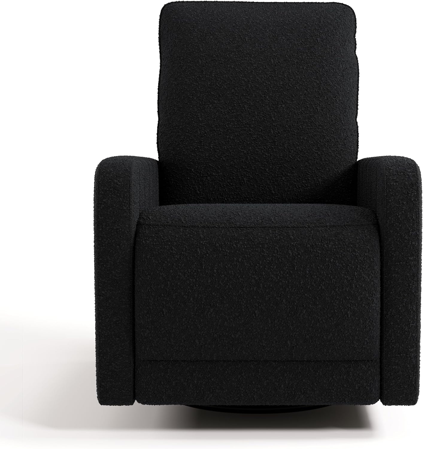 Storkcraft Kyoto Deluxe Power Recliner Swivel Glider (Black Boucle) – Premium Electronic Power Recliner for Nursery, Includes Dual-USB Charging Port with USB-A & USB-C, Glider Rocking Chair
