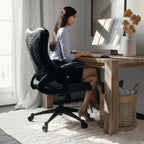 Flash Furniture Kale High Back Designer Black Mesh Executive Swivel Ergonomic Office Chair with Adjustable Arms