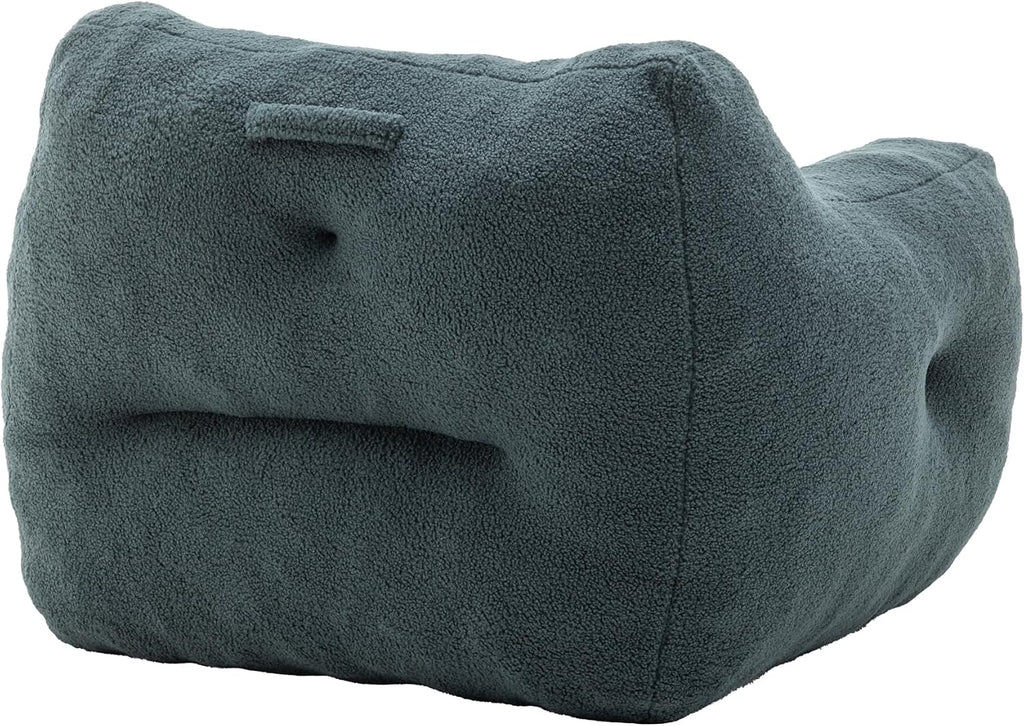 Bean Bag Chair, Bean Bag Sofa Chair with Armrests Stuffed High-Density Foam, Lazy Sofa Comfy Chairs for Living Room,Bedroom (Light Green)