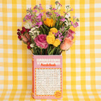 ban.do Decorative Book Shaped Vase, Word Search Ceramic Vase, Shelf Decor for Home or Office (Word Search)