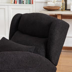 MYFUNSHOP Nursery Rocking Chair Glider – Classic Rocker with Comfortable Cushioning & Smooth Motion for Bedroom