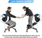 Topeakmart Ergonomic Kneeling Chair Improve Posture & Neck Pain Home Office Desk Chairs Flexible Seating Rolling Adjustable Stool