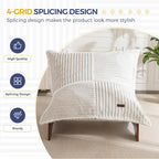 MAXYOYO Adjustable Living Room Chair, 3-Position Bean Bag Chair with Frame | Upholstered Accent Chair with Frame, Removable Cushion, Soft Reclining Lounge for Bedroom, Apartment, Office, Beige
