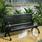 Garden Benches for Outdoors, Front Porch Benches Outdoor, Easy to Assemble, Suitable for Patios, Porches, Poolside Areas, Courtyards, and Balconies.(150 * 60 * 40CM)