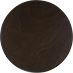 SAFAVIEH Furniture - Mary Pedestal Table - Dark Chocolate - Solid Wood - Farmhouse Pedestal Design - Ideal for Living Room, Entryway, Home Office, 18.1" W x 18.1" D x 26" H (AMH5711F)