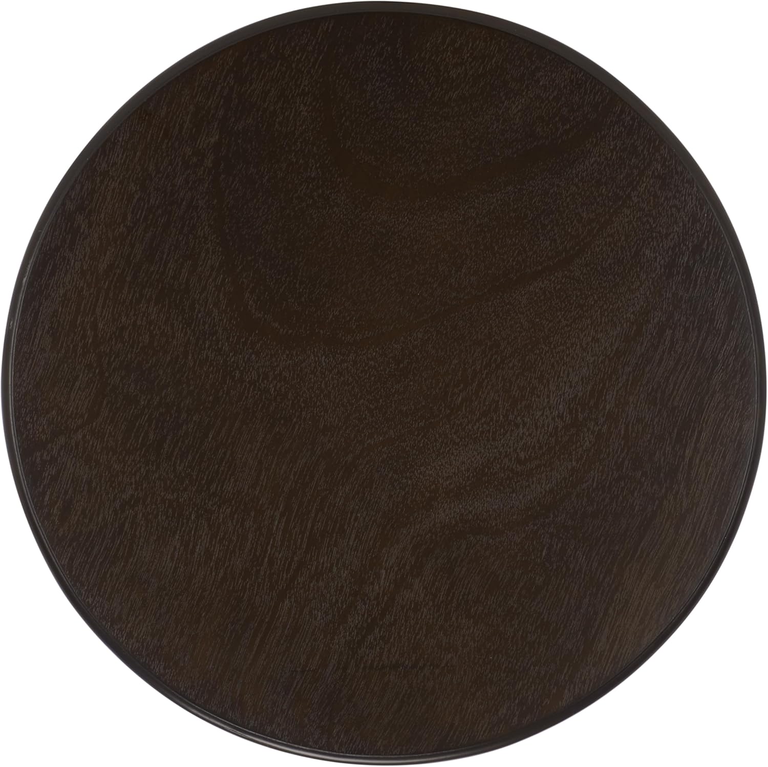 SAFAVIEH Furniture - Mary Pedestal Table - Dark Chocolate - Solid Wood - Farmhouse Pedestal Design - Ideal for Living Room, Entryway, Home Office, 18.1" W x 18.1" D x 26" H (AMH5711F)