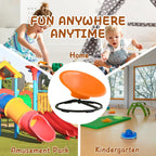 Spinning Chair for Autistic Kids, Sit and Spin Autism Toys for Age 3+, Sensory Swivel Chair Enhancing Motor Skills, Educational Indoor & Outdoor Toys (Orange)