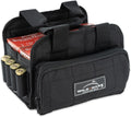 Wild Hare Shooting Gear 4 Box Carrier Durable & Water Resistant - Large Side Accessories Pocket - Black