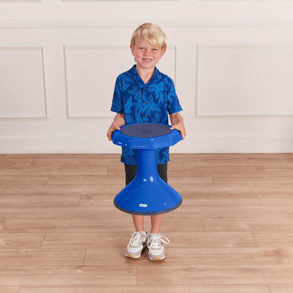 ECR4Kids ACE Active Core Engagement Wobble Stool, 15-Inch Seat Height, Flexible Seating, Blue