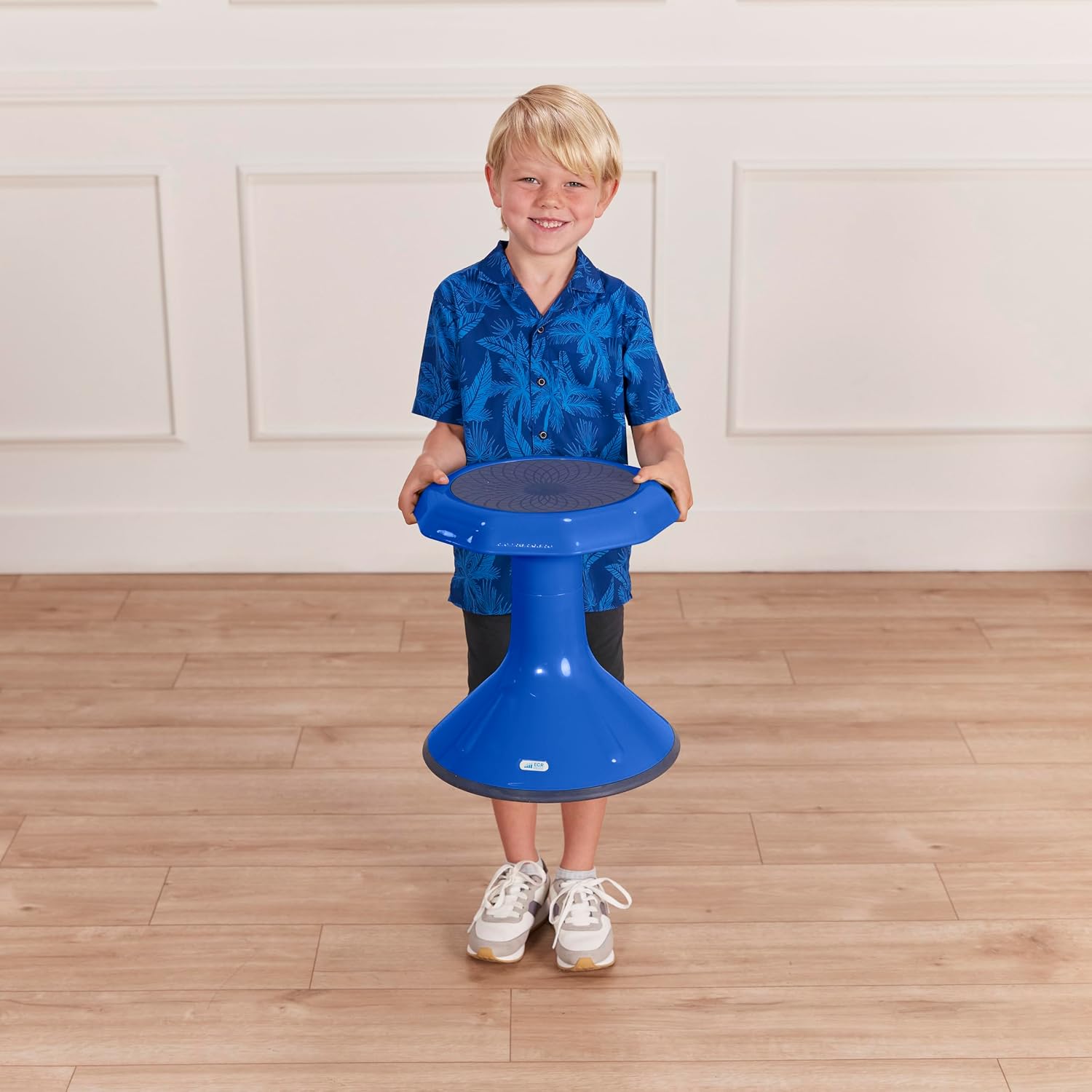 ECR4Kids ACE Active Core Engagement Wobble Stool, 15-Inch Seat Height, Flexible Seating, Blue