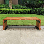 Patio Benches for Outdoors Creative and Simple Outdoor Bench Garden Viewing Seat Shopping Mall Rest Suitable for Indoor and Garden Benches for Outdoors