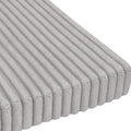 Custom Window Seat Cushion Plush Striped Velvet Thick Fluffy Fuzzy Bench Seating Foam Cushion for Indoor Furniture, Mudroom, Reading Breakfast Nook, Non Slip Bottom, Same Fabric as Corduroy Couch Sofa