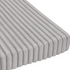 Custom Window Seat Cushion Plush Striped Velvet Thick Fluffy Fuzzy Bench Seating Foam Cushion for Indoor Furniture, Mudroom, Reading Breakfast Nook, Non Slip Bottom, Same Fabric as Corduroy Couch Sofa