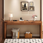 70 Inch Long Entryway Table, Narrow Console Table for Foyer Hallway Living Room, 11.8'' Wide Table with Sturdy Structure, 31.5" Tall Sofa Table for Entry Way Decor & Storage, Burly Wood