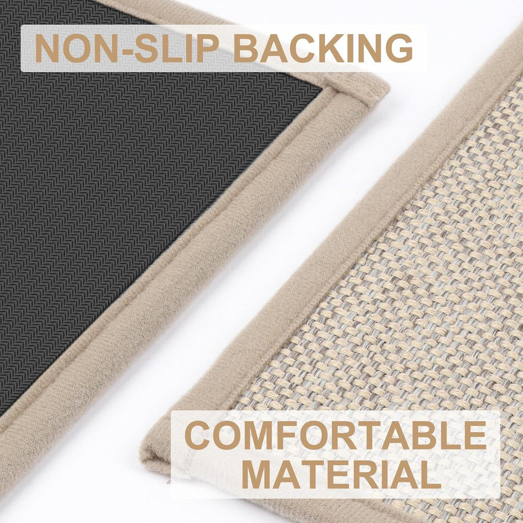 LEKEEPGO Door Mat 24"x36", Non Slip Door Mat Indoor Entrance, Rubber Backing Front Indoor Door mats Washable Absorbent Low-Profile Entryway Entry Resist Dirt Inside Door Mats, Khaki