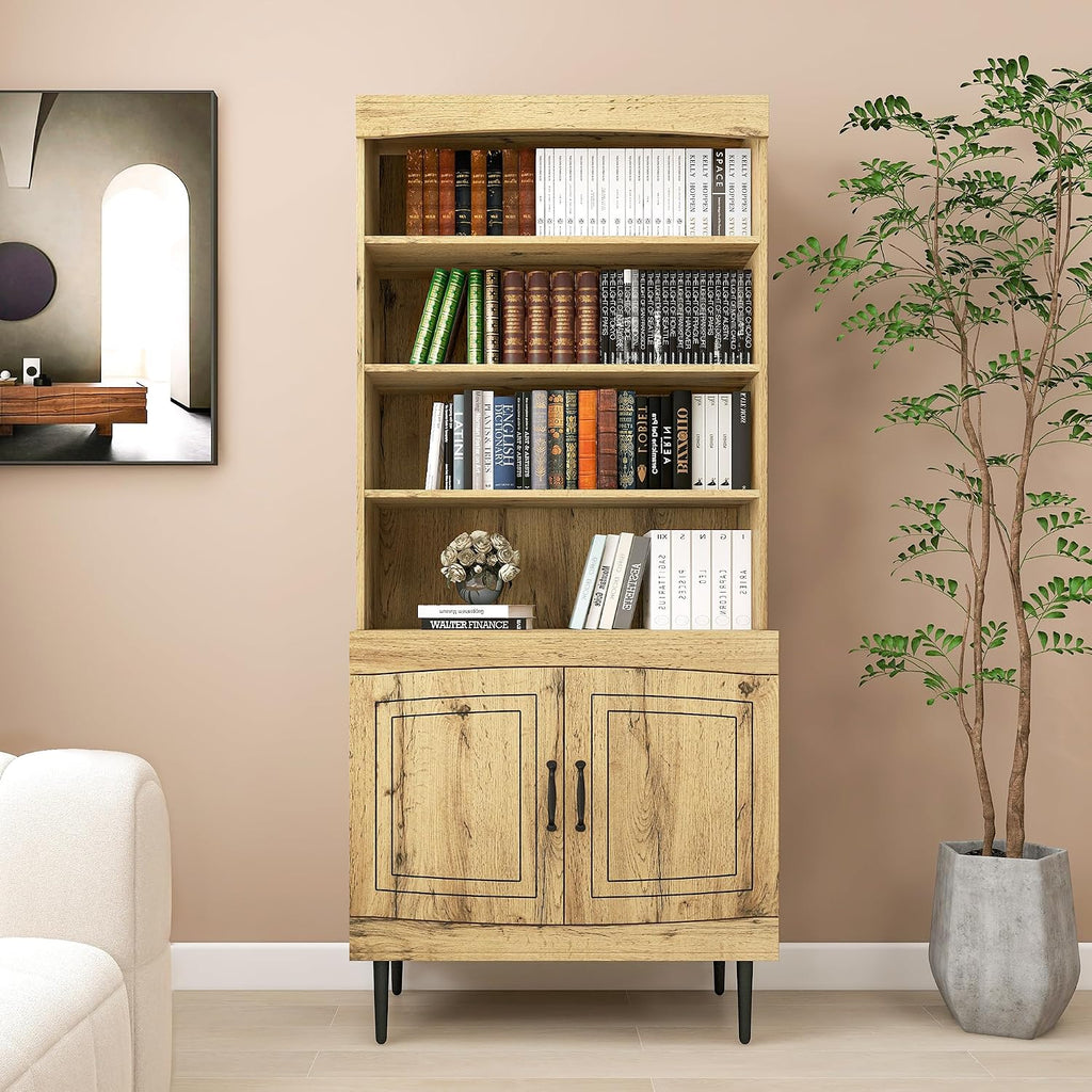 72" Kitchen Pantry Cabinet, Tall Storage Cabinet, Pantry Cupboard with Doors and Adjustable Shelves, Modern Utility Pantry Cabinet for Dining Room, Li
