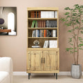 72" Kitchen Pantry Cabinet, Tall Storage Cabinet, Pantry Cupboard with Doors and Adjustable Shelves, Modern Utility Pantry Cabinet for Dining Room, Li