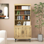 72" Kitchen Pantry Cabinet, Tall Storage Cabinet, Pantry Cupboard with Doors and Adjustable Shelves, Modern Utility Pantry Cabinet for Dining Room, Li