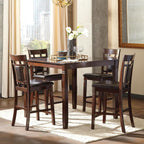 Signature Design by Ashley Bennox 5 Piece Counter Height Dining Set, Includes Table & 4 Barstools, Brown