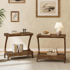 Solid Wood End Table with Storage Shelf, Small Accent Table for Living Room, Bedroom, or Office, Easy Assembly, Compact Side Table for Tight Spaces