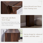 JXQTLINGMU 63" Console Table with Storage Drawer, Modern Entryway Table with Drawers, Thick Wood Legs Design, Sofa Table Behind Couch, Wood Console Tables for Entryway Hallway Living Room, Brown