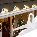 Brightown All in One Christmas Light Clips, Universal Gutter Hooks and Shingle Clip for C7, C9 and Mini Lights, 200 Pack