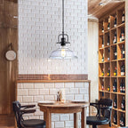 Zlepmlla Glass Pendant Light，Black Pendant Light Fixtures with Seeded Glass Shade, Adjustable Height Hanging Lights for Hallway, Kitchen Island, Dinning Room（Bulb not Included）