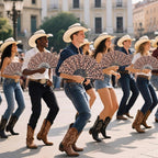 Blulu Large Folding Fans for Line Dancing 13 Inch Dance Rave Clack Fans for Line Dancing for Women Men(Leopard,12 Pcs)