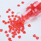 Red Hearts, 1000pcs Small Red Acrylic Hearts, Tiny Plastic Heart Valentine's Day Decorations, Valentine Hearts Vase Fillers for Home Decor