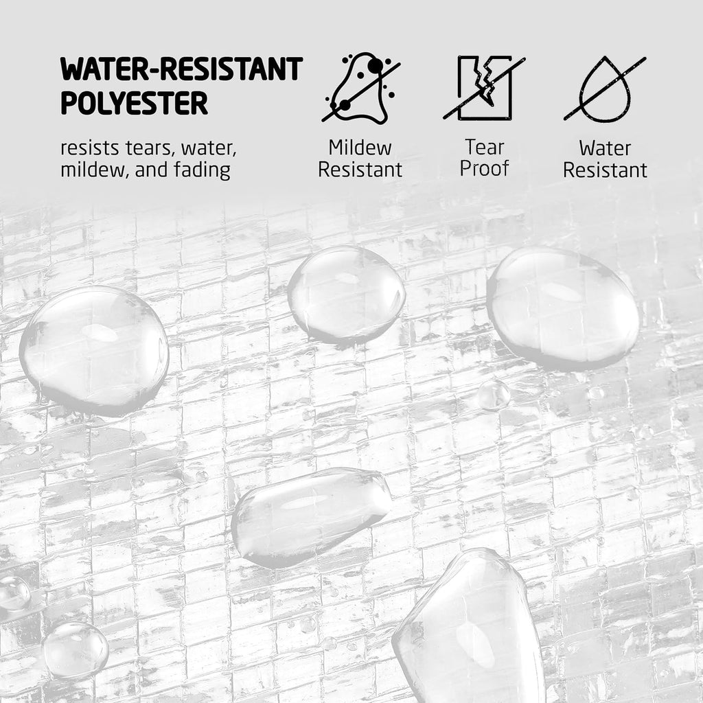 Zober Large Christmas Tree Storage Bag - Fits 9 Ft Artificial Trees - Plastic, Waterproof Christmas Tree Bag For Storage Box For Xmas - Strong, Durable Handles - Label Card Slot - White (Pack of 2)