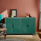 Farmhouse Accent Cabinet with 4 Doors, Mid Century Modern Pantry Cabinet, foe Entryway Living Dining Room Bedroom,for Kitchen Home