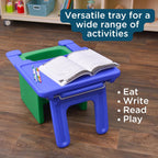 Children's Factory Edutray Desk Attachment for Cube Chair – Toddler Study Surface for Homeschool, Classroom, Space-Saving, Durable, Easy-Clean Plastic