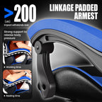 Bigzzia Gaming Chair, Computer Game Chair with Lumbar Support, Comfortable Video Game Chairs for Adults Kids, Racing Style Gamer Chair with 360°-Swivel Seat and Headrest（Blue）