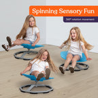 Special Supplies Spinning Chair for Kids- Versatile Kids Sit and Spin Sensory Chair for Training Body Coordination - Sensory Swivel Chair for Playroom, Bedroom, or Nursery (Blue)