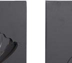 Deco 79 Metal Leaf Wall Decor, Set of 6 10"W, 15"H, Black