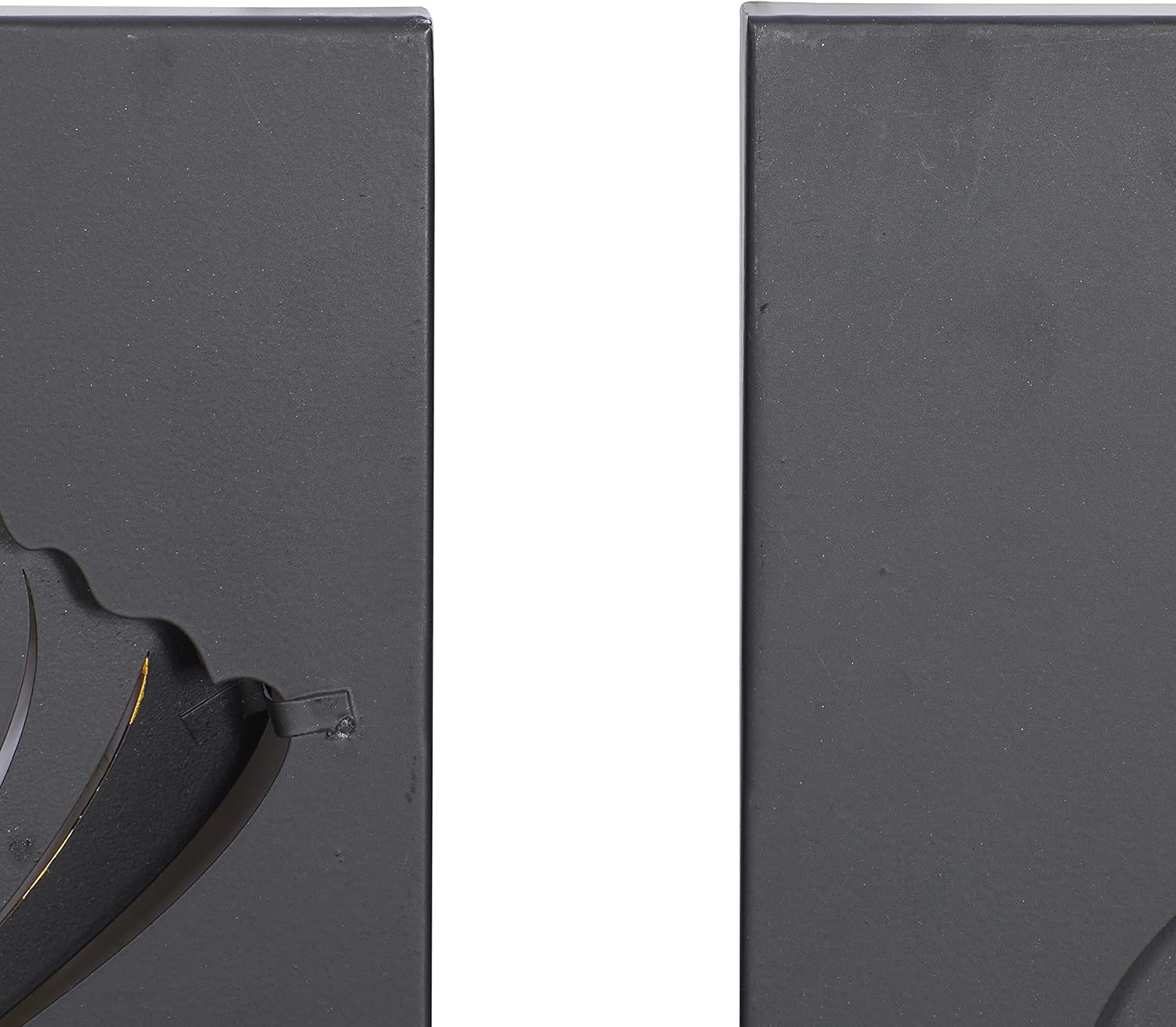 Deco 79 Metal Leaf Wall Decor, Set of 6 10"W, 15"H, Black