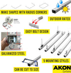 Industrial Curtain Track | Steel Curtain Tracks | Hang your industrial curtains easily