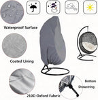 Heavy-Duty 210D Oxford Swing Cover-Waterproof UV-Resistant and Windproof Hammock with Drawstring((200cm*230cm) with storagebag)
