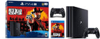 Sony PlayStation 4 Pro 1TB SSD Console - Red Dead Redemption 2 Game Bundle with DualShock-4 Wireless Controller, AMD 8 Cores Processor (Renewed)