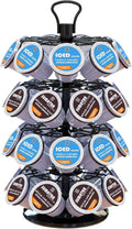 BLACKSMITH FAMILY 36 K Cup Pod Carousel Easy Assembly Design K Cup Holders,K Cup Holder, K Cups Holder,K Cup Carousel, 4-Tier Coffee Pods Holder Storage Organizer Stand,Glossy Black