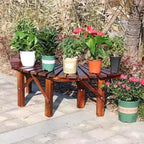 Garden Tree Bench Wrap Around Wooden Benches Seater,for Garden,Lawn,Patio & Backyard Solid Wood Curved