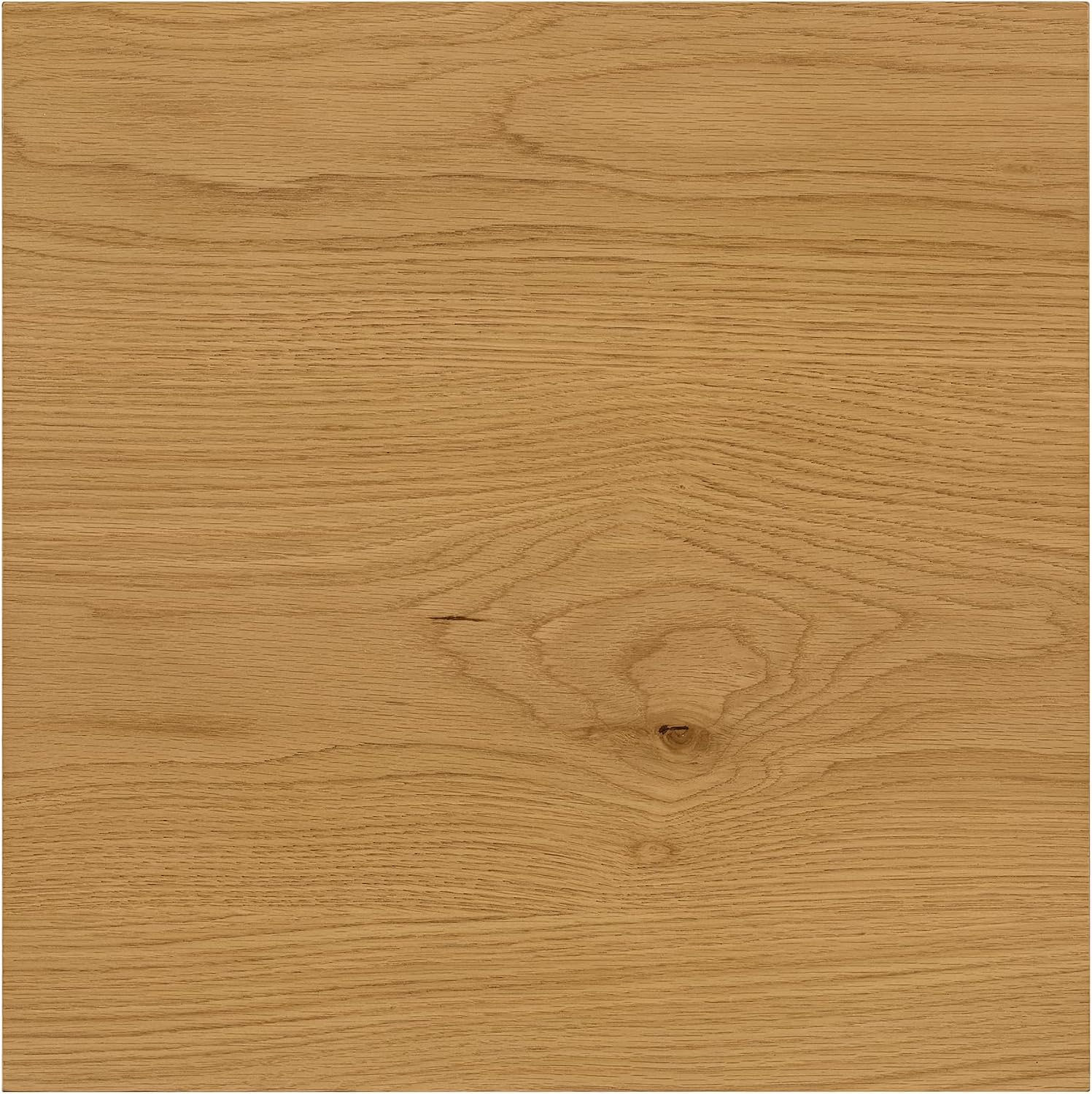 Martin Svensson Home Julian Genuine Oak Wood End Table, 20 Inch Square, Mid Century Modern Side Table with Drawer and Lower Shelf for Living Room, Light Oak Natural