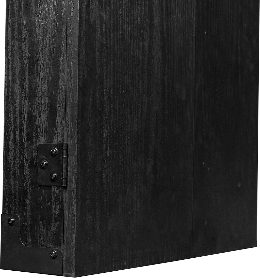 Ruthless | Dart Board Cabinet | Professional Heavy Duty Square Black Dartboard Storage
