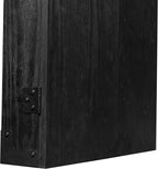 Ruthless | Dart Board Cabinet | Professional Heavy Duty Square Black Dartboard Storage