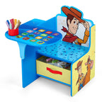 Delta Children Chair Desk with Storage Bin, Toy Story 5 | Kids Chair Desk Includes Fabric Storage Bin and Cup Holder, Low to the Ground for Easy Access, Ideal for Toddlers/Kids Age 3+