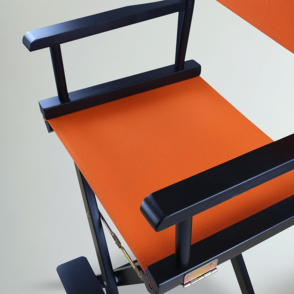 Casual Home 30" Director's Chair Black Frame-with Tangerine Canvas, Bar Height
