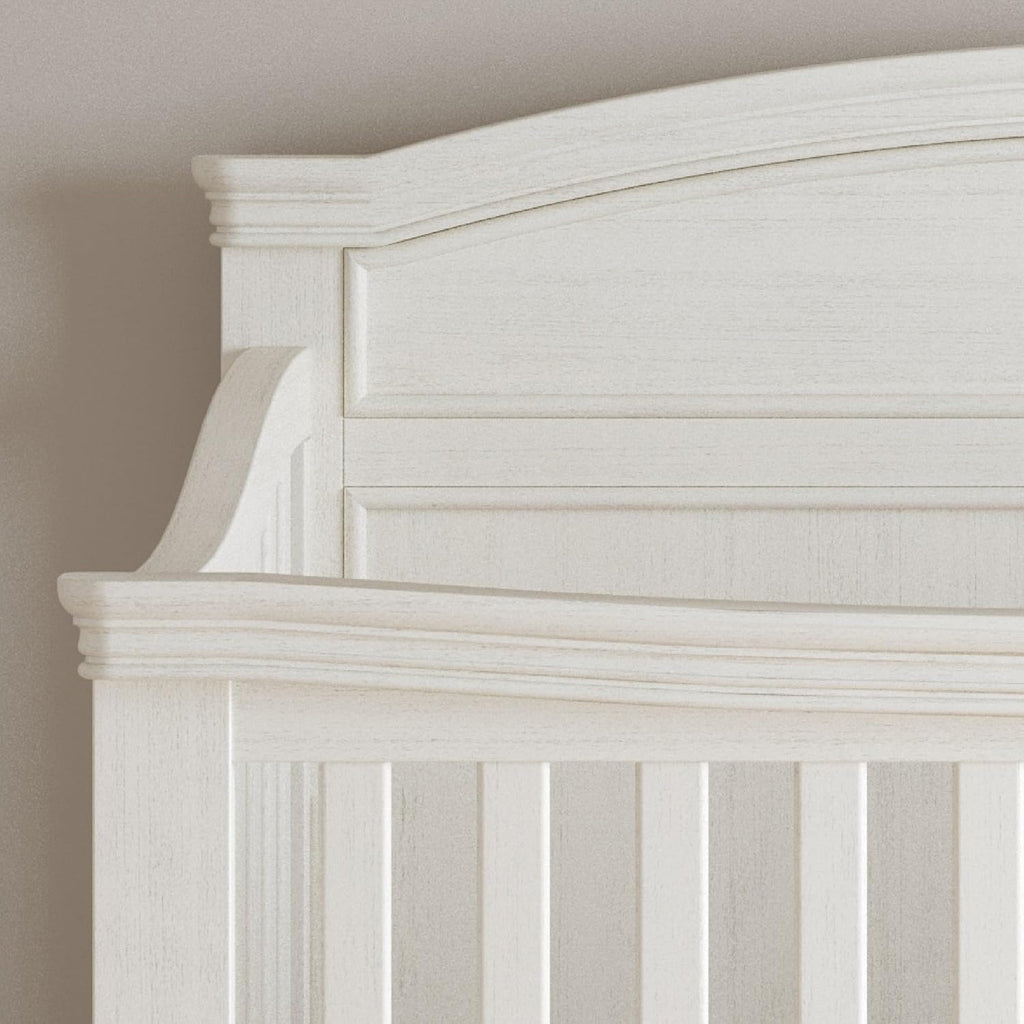 Child Craft Westgate Crib, Double Dresser, Chest, and Nightstand Nursery Set, 4-Piece, Includes 4-in-1 Convertible Crib, Dresser, Chest, and Nightstand (Vintage Linen)